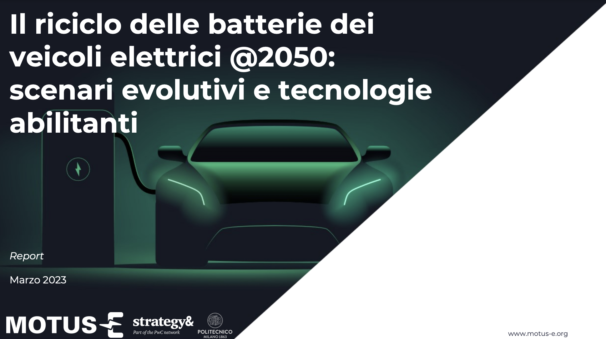 Il riciclo delle batterie dei veicoli elettrici @2050: scenari evolutivi e tecnologie abilitanti